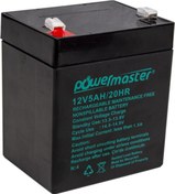 Resim Akü 12 Volt 5 Amper Powermaster - ( 90 X 70 X 101 mm ) Ata Elektronik