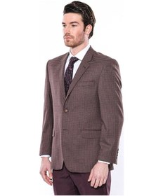 Resim 4 Drop Damalı Erkek Bordo Ceket-wessi Bordo 