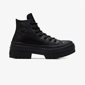 Resim Converse Chuck Taylor All Star Lugged Heel Waterproof Kadın Siyah Deri Platform Sneaker Düz A11548c Siyah 