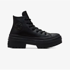 Resim Converse Chuck Taylor All Star Lugged Heel Waterproof Kadın Siyah Deri Platform Sneaker Düz A11548c Siyah 