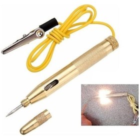 Resim Profesyonel 12v Araç Oto Araba Kontrol Test Kalemi Timsah Ağızlı Elektrik Kalemi 