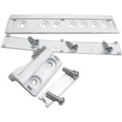 Resim Hightower Beyaz Plastik Buzdolabı Ray Seti, Kolay Hareket İçin Sürgülü Kızak Montaj Takımı 