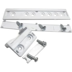 Resim Hightower Beyaz Plastik Buzdolabı Ray Seti, Kolay Hareket İçin Sürgülü Kızak Montaj Takımı 