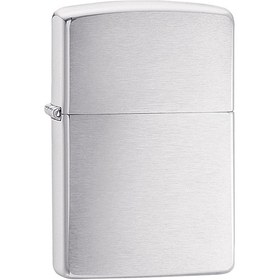 Resim Zippo Çakmak 200 Classic Brushed Chrome Lighter Fırçalanmış Krom 