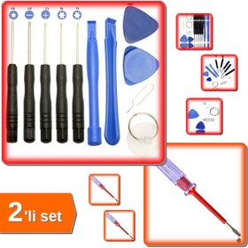 Resim HerEveOyuncak Elektronik Tamir Seti 11 Parça + Kontrol Kalemi - 2li Set 