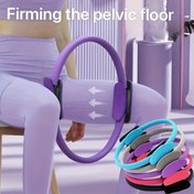 Resim Konfor Köpük Saplı Çok Yönlü Pilates Direnç Halkası - 35.56cm Dayanıklı Çelik Çekirdek Güçlendirici Yoga, Fitness & Rehab için 