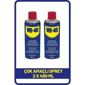 Resim WD-40 Çok Amaçlı Pas Sökücü 400 ml x 2 Adet Temizlik ve Koruma İçin Etkili 