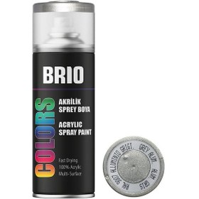 Resim Brio Sprey Boya Akrilik Alüminyum Gri B9007 400 ML 