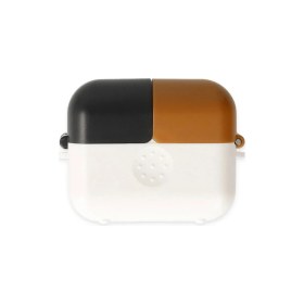 Resim AyrStore Airpods 3 (3.nesil) Basmalı Kılıf - Beyaz-Siyah-Kahverengi 