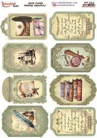 Resim Pirinç Dekopaj Kağıdı 30x42cm Pt-223 Mektup Pul 