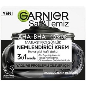 Resim Garnier Saf ve Temiz Aha Bha Kömür Nemlendirici Krem 50ml 