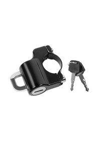 Resim Motosiklet Kask Kilidi, 2028 Mm Gidon Borusu, 2 Anahtar, Elektrikli Bisiklet Kaskı, Kask Kilidi, Motosiklet, Scooter, Yol Bisikleti Basit Sürüm Çok Renkli 