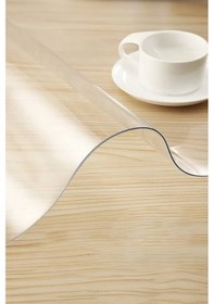 Resim Şeffaf Masa Örtüsü,1.4 Mm Pvc Koruyucu Mat, Muşamba Naylon Yemek Masası Örtüsü 
