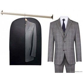 Resim 10 Adet Takım Elbise Kılıfı Koruyucu Kılıf 100x63 Cm Siyah 