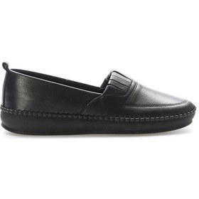 Resim Hakiki Deri Kadın Casual Ayakkabı 164za2010 Siyah 