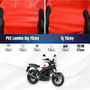 Resim Yamaha Xsr 125 Motosiklet Brandası Su Geçirmez Branda Kırmızı Branda Motor Branda Lc 