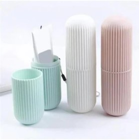 Resim Petinka Petinka® Seyahat Tipi Plastik Diş Fırçası Gözlük Kalem Fırça Erzak Saklama Kabı Düzenleme Kalemlik 