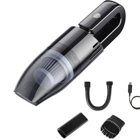 Resim Geeroyoo 120w Güçlü Emiş Kablosuz El Tipi Araç Süpürgesi Usb Şarjlı Taşınabilir Mini Evcil Hayvan Tüyü Islak/kuru Temizlik 