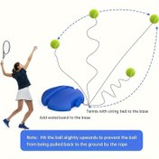 Resim Yüksek Geri Tepme Tabanlı ve Ağ İpli Dayanıklı Tenis Antrenman Seti 