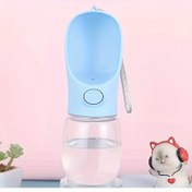 Resim Pet Travel Su Şişesi Otomatik Dağıtıcı ile - Taşınabilir, Sızdırmaz ve Temizlemesi Kolay, Köpekler ve Kediler için İdeal, Pet Nefes Alması|Modern Estetik|Dayanıklı Plastik 