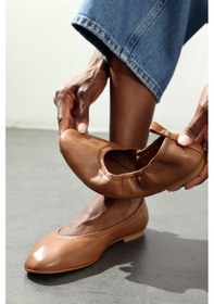 Resim Taba Esnek Deri Babet 25364 Taba 