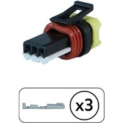 Resim Far Motor Soketi 3 Pin Kablosuz 