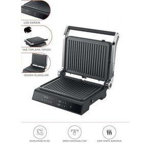 Resim Torima TG-PRO500 2000w Dijital Ekranlı Tost & Izgara Makinesi Çıkarılabilir Plaka 
