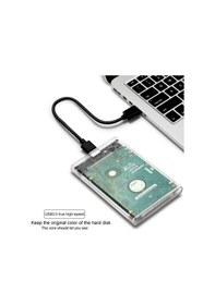 Resim Wozlo 2.5 Usb 3.0 Type C 3.1 Harici Ssd Hdd Kutusu - Harddisk Sata Kutu - Şeffaf 