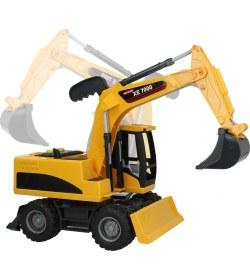 Resim Farbu Oyuncak 1:12 Sürtmeli Sesli Işıklı Oyuncak Ekskavatör 