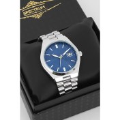 Resim Spectrum Premium Gümüş Renk Çelik Kordon Takvimli Erkek Kol Saati Özel Kutulu 