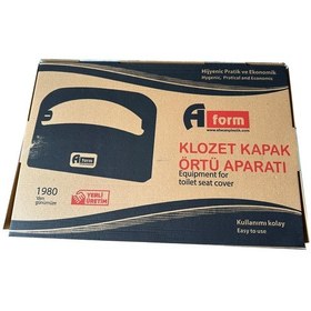 Resim A Form Klozet Kapak Örtüsü Dispenseri Aparatı - 40x5x29 Cm. - Beyaz - Plastik - Duvara Monte 
