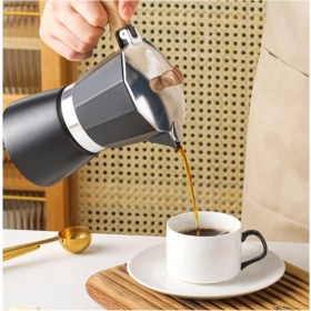 Resim PremiumPort Pratik 6 Cup Moka Pot, 300ML, Şık ve Dayanıklı Kahve Demleme Cihazı 