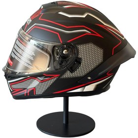 Resim WOSEN Ws-602 Güneş Gözlüklü Full Face Kask (Şeffaf Vizörlü) MATT BLACK K1 (602) 