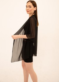 Resim Laranor Siyah Şifon Kimono&hırka 