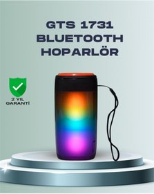 Resim Techno Stock Gts 1731 Kablosuz Hoparlör – Led Işık, Fm Radyo, Tf Kart Ve Usb Girişli 