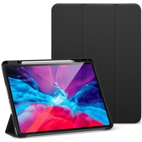 Resim Esr iPad Uyumlu Pro 12.9 2020 Kılıf-Rebound Pencil,Siyah 