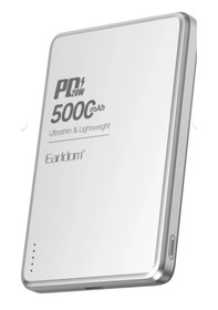 Resim Earldom Pd53 5.000 Mah 15w Kablosuz Şarj Ve 20w Type-c Çıkışlı Pd Hızlı Şarj Powerbank - Gümüş 1 