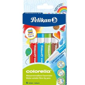 Resim Pelikan Keçeli Kalem Colorella Suda Çözünür 6 Lı 817 059 