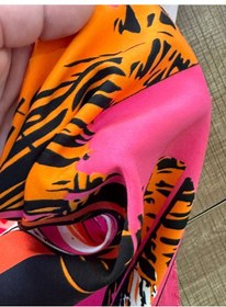 Resim Pembe Desenli Licrakı Astar Giyim Kumaşı Parça Kumaş 150x100 Cm Renkli 