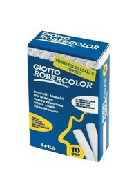 Resim Giotto Robercolor Tebeşir 10'lu Paket Beyaz 