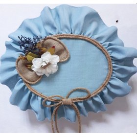 Resim Oval Çiçek Modeli Bebek Odası Kapı Süsü Çok Renkli 