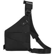 Resim Shoulder Bag Chest Bag For Men / Women Lightweight Multi-functional Travel Sling Bag Scientific Storage For Outdoor/ Fashion Casual Business Left/right Sling Bag Siyah 