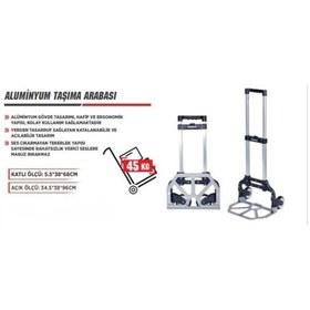 Resim Rodex Alüminyum Taşıma Arabası 45 Kg 