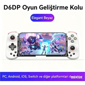 Resim Beyaz Kablosuz Bluetooth Oyun Kumandası - Nintendo Switch, Android, İos, Pc Uyumlu 