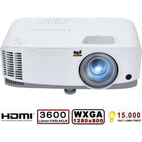 Resim ViewSonic Pa503w Dlp Wxga 1280x800 3600al Hdmı 3d 22.000:1 Hoparlör Projeksiyon 