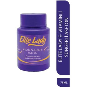 Resim Elite Lady Süngerli E-Vitaminli Aseton 75 ML 