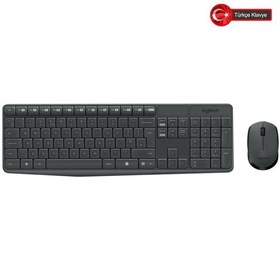 Resim Logıtech Mk235, 920-007925, Kablosuz, Türkçe Q, Klavye Mouse Set Optik 