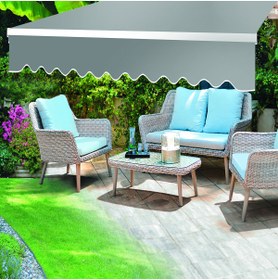 Resim Genel Markalar Polyester Tente Açık Gri 300x200 Cm (BALKON VE TERAS IÇİN, DEMONTE) 
