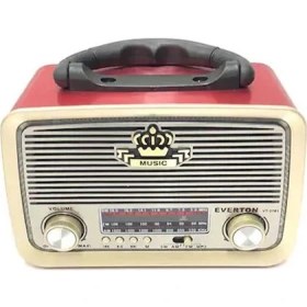 Resim Everton RT-301 Bluetooth-USB-SD-FM Şarjlı Nostaljik Radyo El Fenerli 