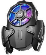 Resim Coofbe Ayarlanabilir RGB Işıklı 400Mah Bataryalı Telefon Soğutucu Ayarlanabilir Joystick Tetik Gamepad 